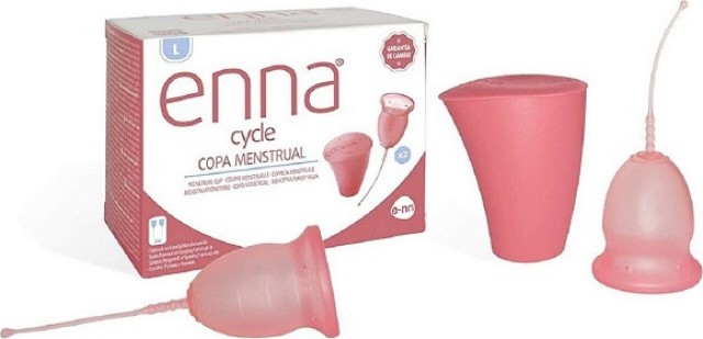 Kite Enna Cycle Κύπελλο Περιόδου Σιλικόνης Large 2τμχ
