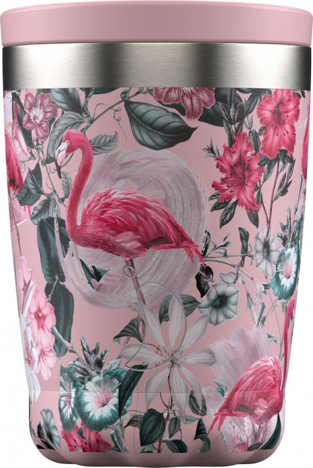 Chillys Coffee Cup Tropical Flamingo Ποτήρι Θερμός 340ml