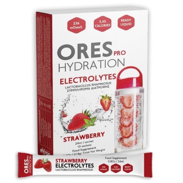 ORES PRO HYDRATION ELECTROLYTES STRAWBERRY 24mlx10SACH