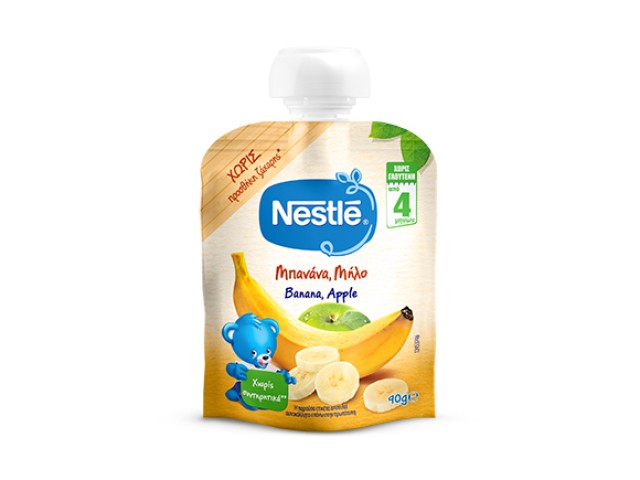 Nestle Φρουτοπουρές Μπανάνα Μήλο Από Τον 4ο Μήνα 90gr