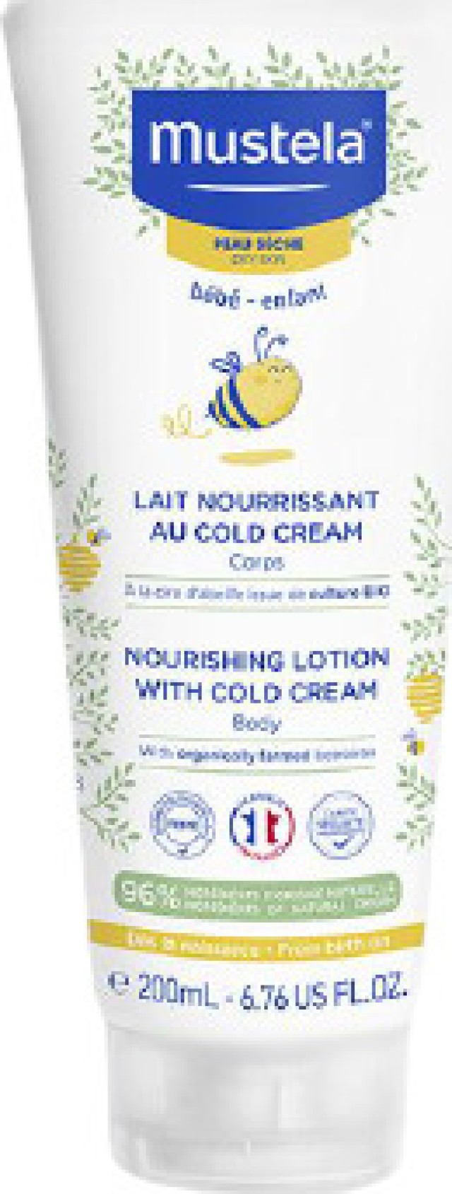 Mustela Nourishing Lotion Με Cold Cream Και Βιολογικό Κερί Μέλισσας 200ml