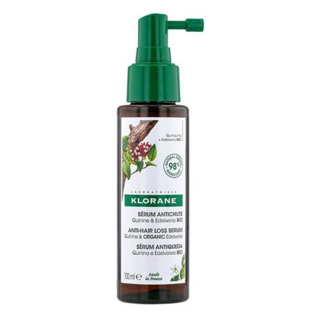 Klorane Serum Antichute Quinine & Edelweiss Bio Δυναμωτικός Ορός Με Κινίνη & Βιολογικό Εντελβάις Κατά Της Τριχόπτωσης 100ml