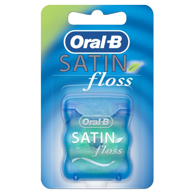 Oral-B Satin Floss Κερωμένο Οδοντικό Νήμα Με Γεύση Μέντα 25m 1τμχ