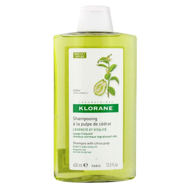 Klorane Purifying Shampoo With Citrus Σαμπουάν Με Κίτρο Για Κανονικά Προς Λιπαρά Μαλλιά 400ml