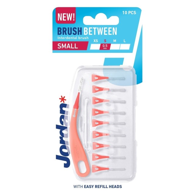 Jordan Brush Between Interdental Small (0,5mm) Μεσοδόντια Βουρτσάκια 10τμχ