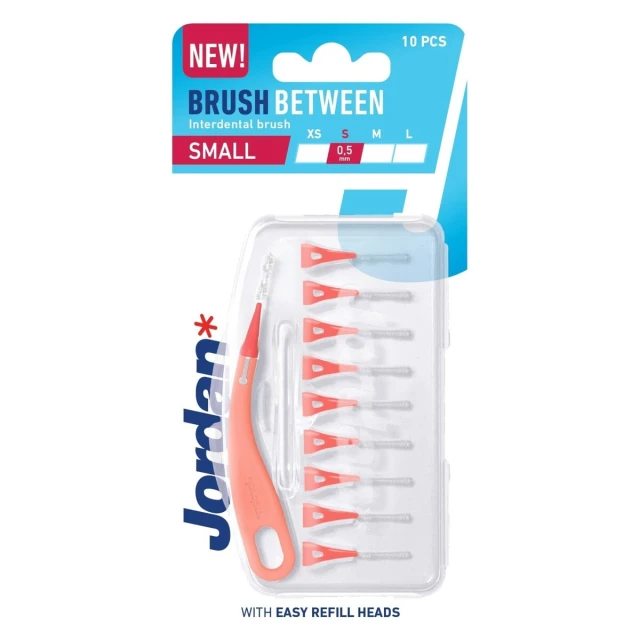 Jordan Brush Between Interdental Small (0,5mm) Μεσοδόντια Βουρτσάκια 10τμχ