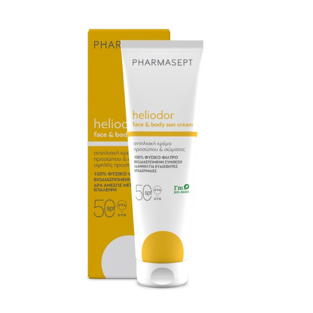 Pharmasept Heliodor Face & Body Sun Cream Αντηλιακή Κρέμα Προσώπου & Σώματος SPF50 150ml