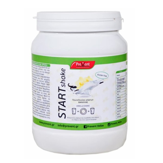 Prevent Start Shake Πρωτεϊνούχο Ρόφημα Γεύση Βανίλια - Υποκατάστατο Γεύματος για Έλεγχο Σωματικού Βάρους, 430gr