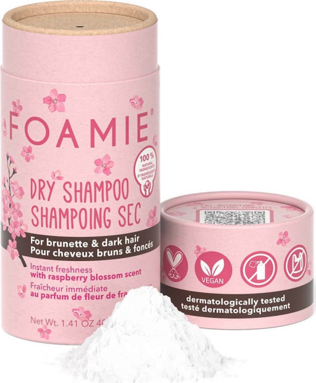 Foamie Dry Shampoo Berry Blossom Brunette Ξηρό Σαμπουάν Για Καστανά & Σκούρα Μαλλιά 40gr
