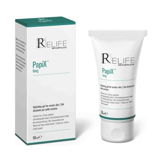 MENARINI ReLife PapiX Long Hydrating Gel for Acneic Skin Ενυδατικό Τζελ για Δέρμα με Ακμή, 50ml