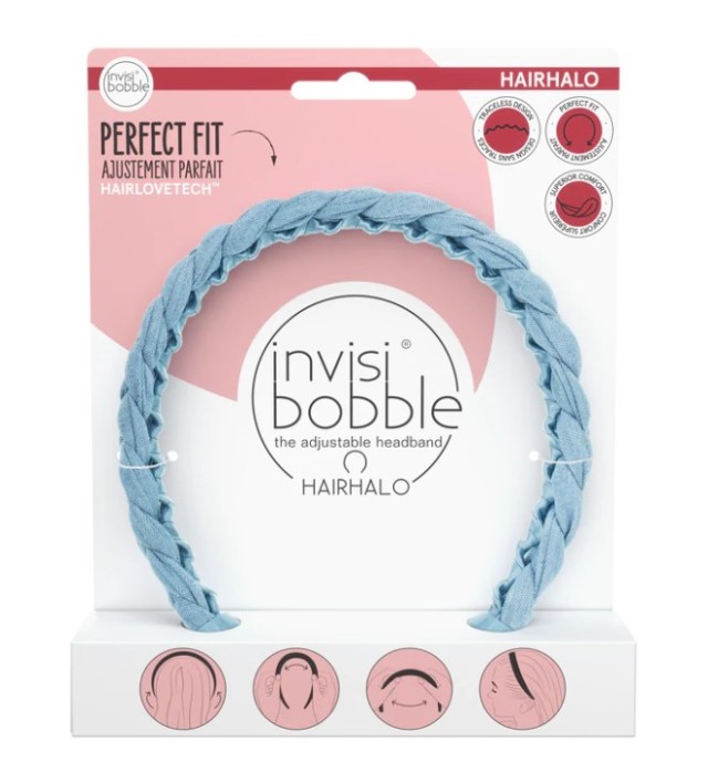 Invisibobble Hairhalo Retro Miss Denim Στέκα Μαλλιών 1τμχ