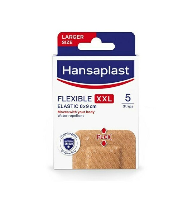 Hansaplast Αδιάβροχα Επιθέματα Flexible XXL 6x9cm 5τμχ