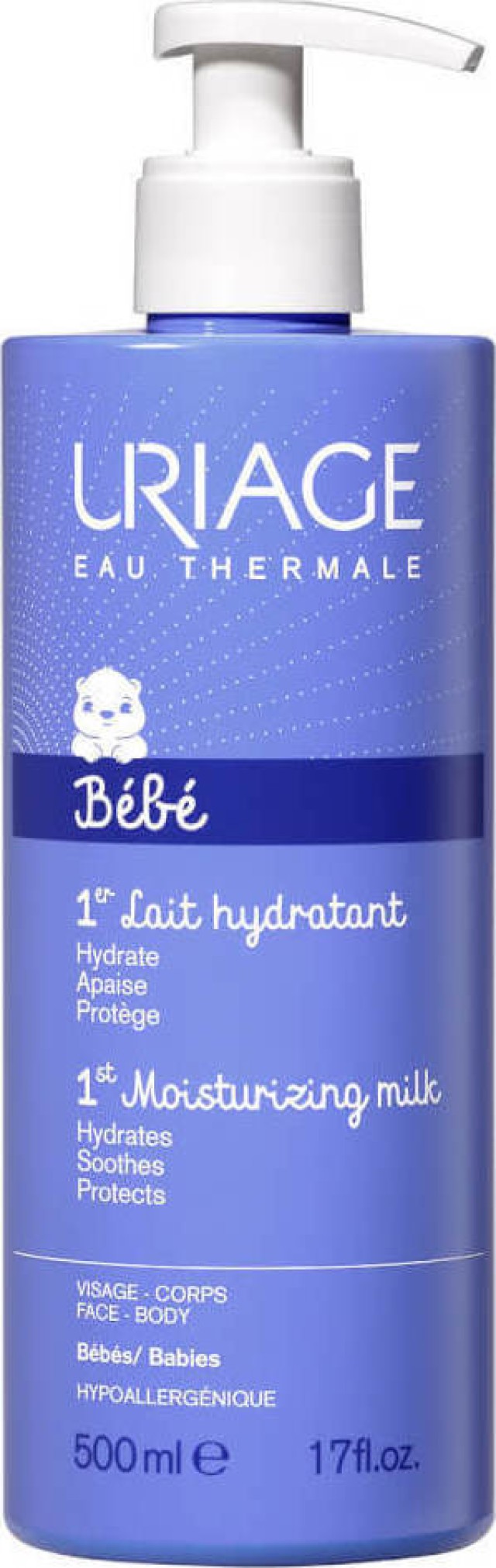 Uriage Eau Thermale Bebe Soin 1st Moisturizing Milk Βρεφικό Ενυδατικό Εντατικό Γαλάκτωμα 500ml