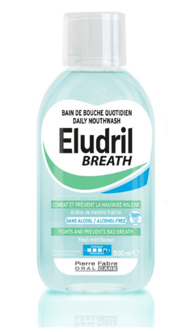 Elgydium Eludril Breath Στοματικό Διάλυμα Κατά Της Κακοσμίας 500ml