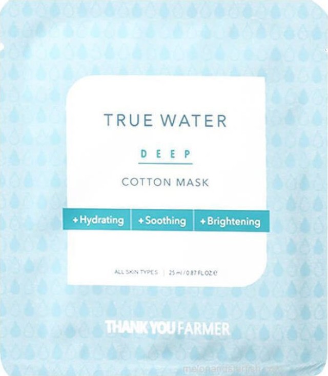 Thank You Farmer True Water Deep Cotton Mask Ενυδατική Μάσκα Προσώπου 25ml
