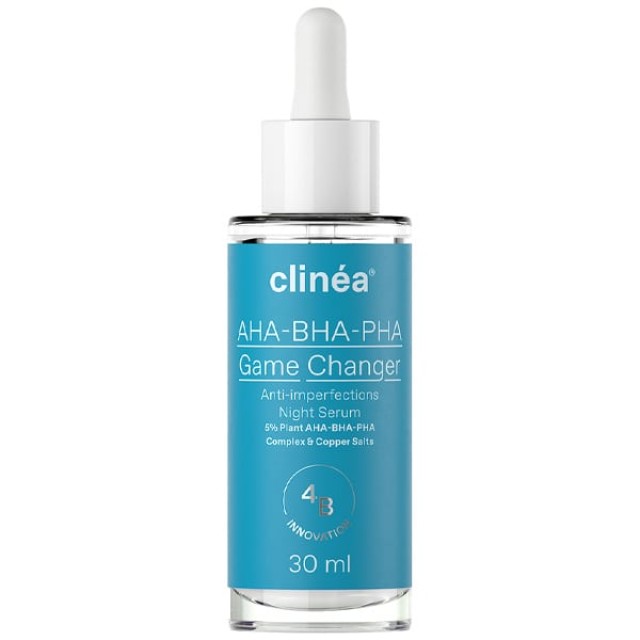 Clinea AHA - BHA - PHA Game Changer Ορός Νυκτός κατά των Ατελειών, 30ml