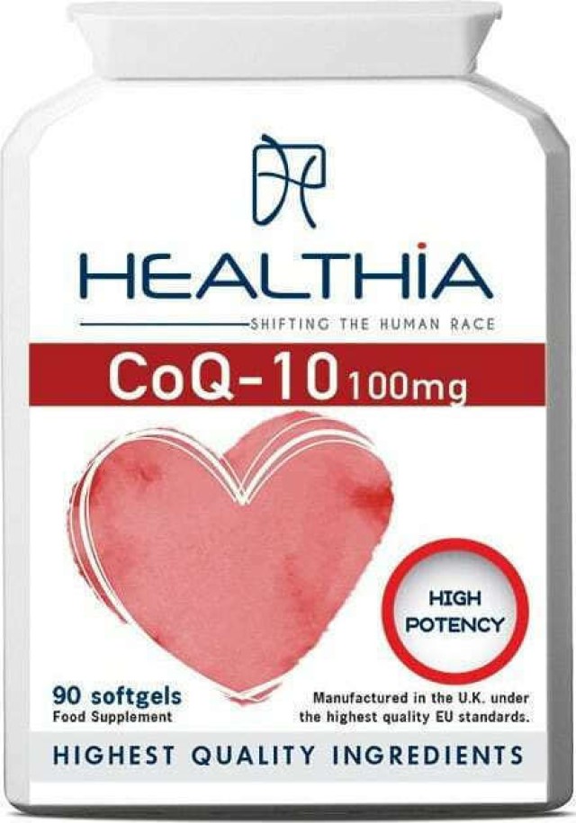 Healthia CoQ-10 100mg 90 μαλακές κάψουλες