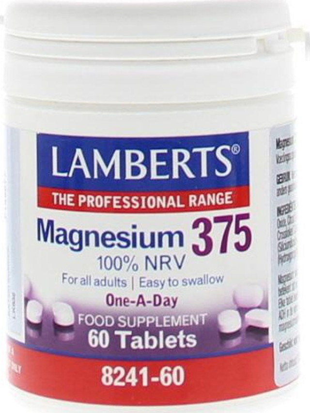 Lamberts Magnesium 375 100% NRV 60tabs