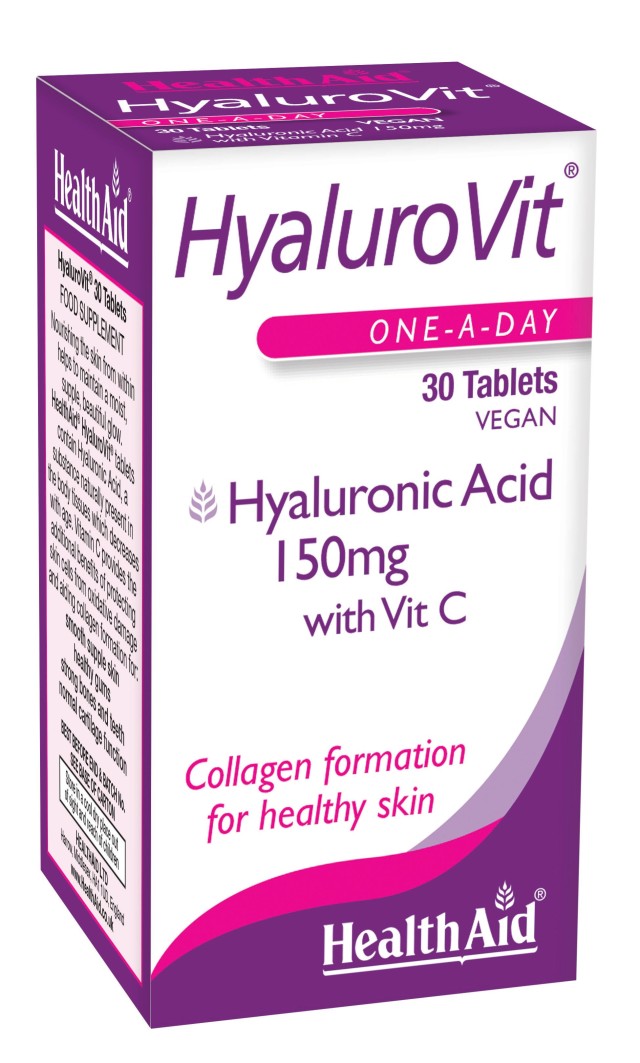 Health Aid Hyalurovit Υαλουρονικό Οξύ Με Βιταμίνη C 150mg 30tabs