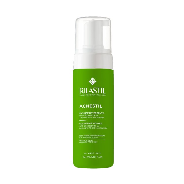 Rilastil Acnestil Cleansing Mousse Αφρός Καθαρισμού Για Λιπαρή Επιδερμίδα Με Τάση Ακμής 150ml