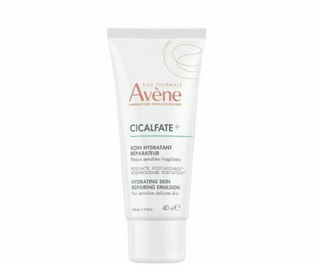 Avene Cicalfate+ Hydrating Skin Repairing Emulsion Post Tattoo Επανορθωτική Ενυδατική Φροντίδα Μετά Από Τατουάζ 40ml