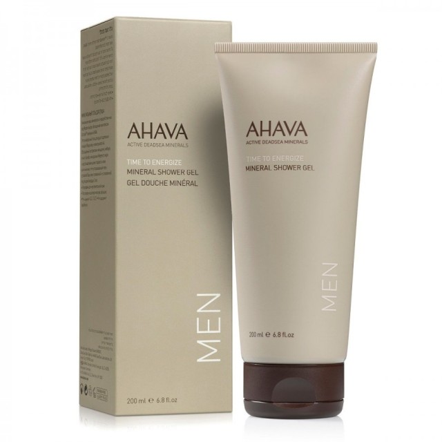 Ahava Men Care Mineral Shower Gel Δροσιστικό Αφρόλουτρο Για Άνδρες 200ml
