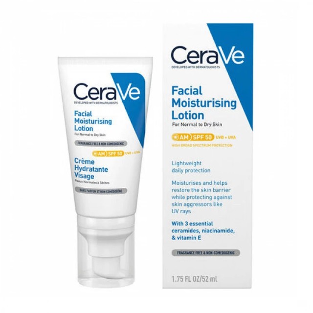 CeraVe Facial Moisturising Lotion AM SPF50 52ml