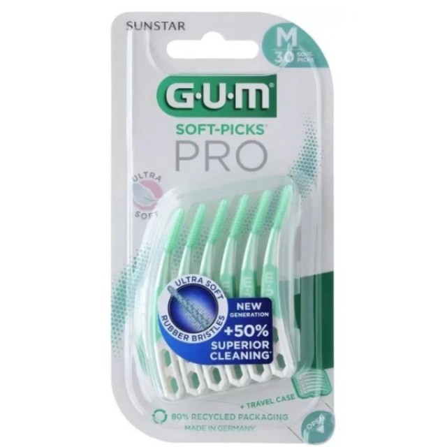 Gum Soft Picks Pro Μεσοδόντια Βουρτσάκια Medium, 30τεμ