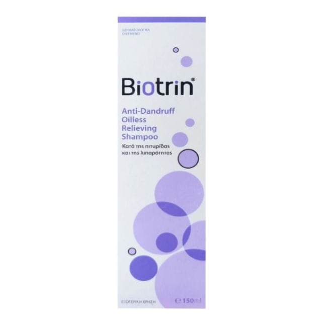 Biotrin Anti-Dandruff Oilless Relieving Shampoo, Σαμπουάν Κατά Της Πιτυρίδας & Της Λιπαρότητας 150ml