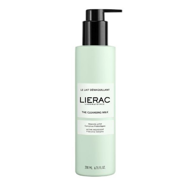 Lierac The Cleansing Milk Prebiotics Complex Γαλάκτωμα Ντεμακιγιάζ Με Πρεβιοτικά Για Όλους Τους Τύπους Επιδερμίδας 200ml