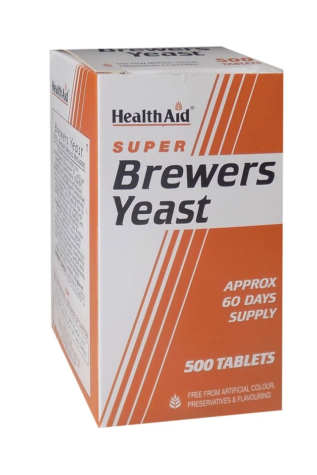 Health Aid Brewers Yeast Μαγιά Μπύρας 300mg 500tabs