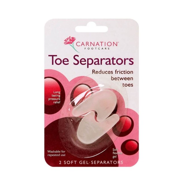 Vican Carnation Gel Toe Separators Διαχωριστικά Δακτύλων 2 τεμάχια