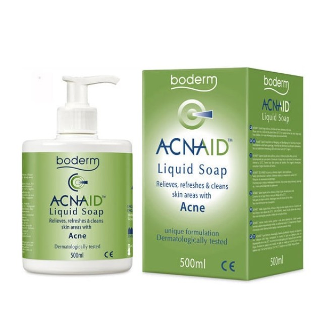 Boderm Acnaid Liquid Soap Υγρό Σαπούνι κατά της Ακμής, 500ml
