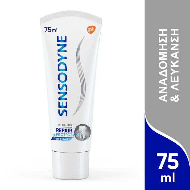 Sensodyne Repair & Protect Whitening, Οδοντόκρεμα για Αναδόμηση και Λεύκανση,75ml