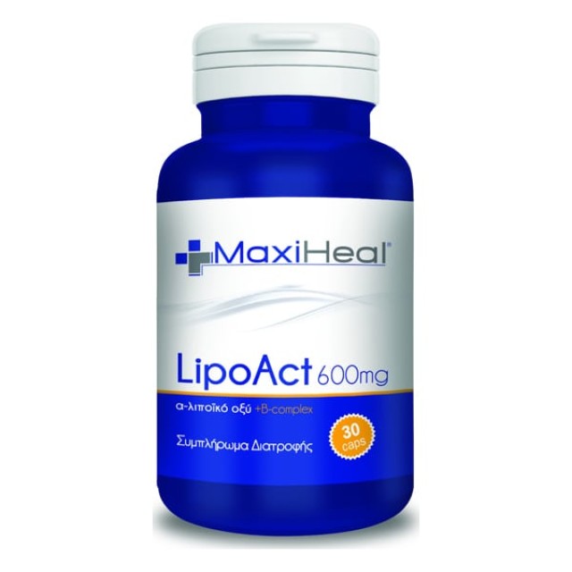 MaxiHeal LipoAct Α-λιποϊκό Οξύ & B-complex, 30caps