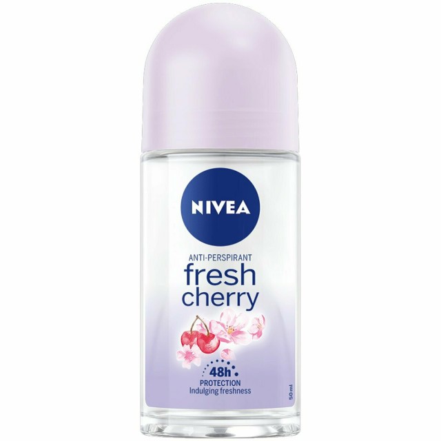 Nivea Deo Fresh Cherry Roll-On Αντιιδρωτικό Γυναικείο Αποσμητικό Με Άρωμα Κεράσι 50ml