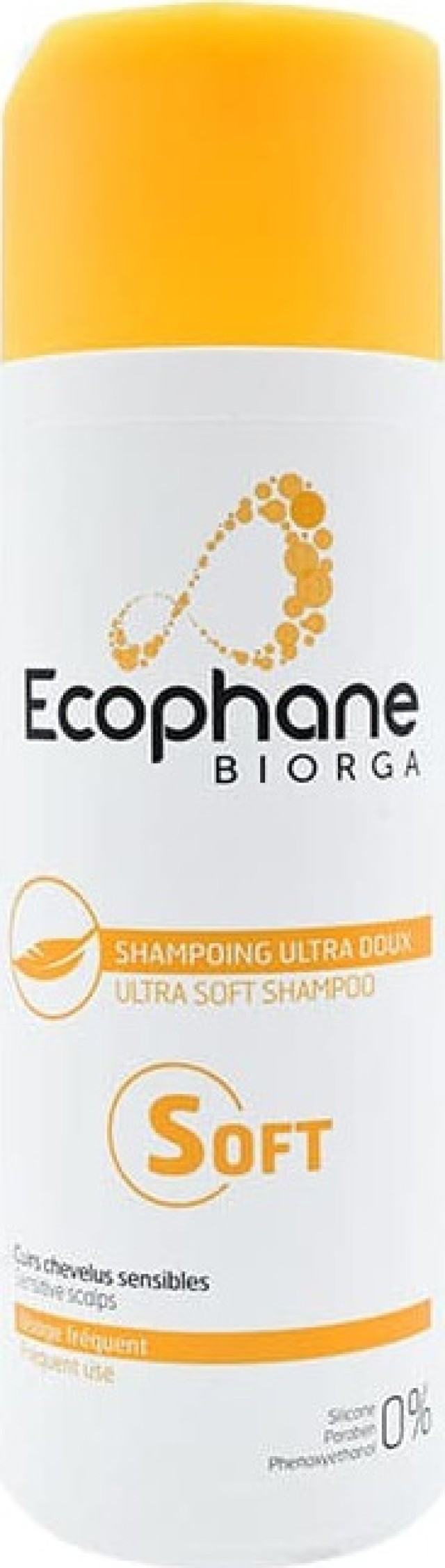 Biorga Ecophane Ultra Soft Shampoo Απαλό Σαμπουάν για Ευαίσθητο Δέρμα & Όλους τους Τύπους Μαλλιών 200ml