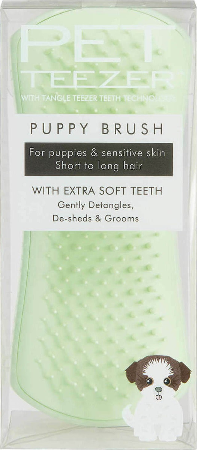 Pet Teezer Detangling & Dog Grooming Brush Βούρτσα Για Σκυλιά Μικρού Μεγέθους Πράσινη 1τμχ