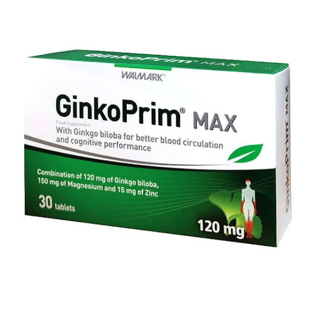 Wallmark Ginkoprim Max 120mg 30tabs