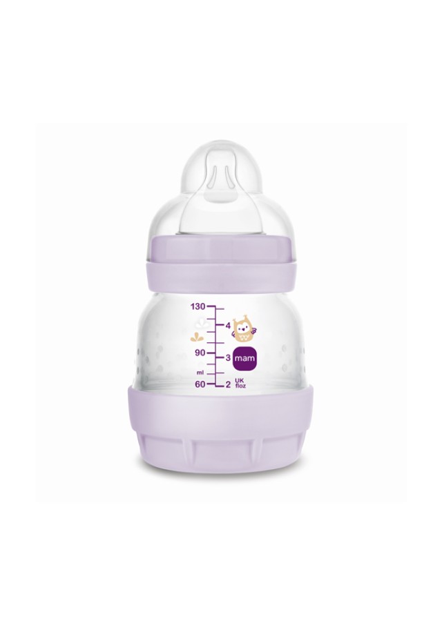 MAM Easy Start Anti-Colic Πλαστικό Μπιμπερό, 0 μηνών Πορτοκαλί 130ml