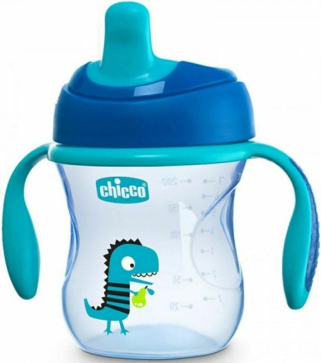 Chicco Εκπαιδευτικό Κύπελλο με Λαβές Μπλε 6m+ 200ml