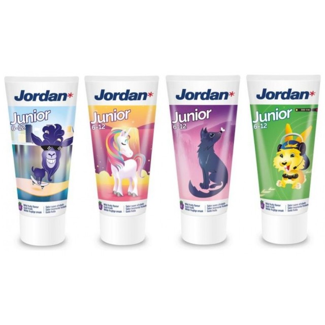 Jordan Junior 1450ppm Οδοντόκρεμα  50ml 6-12 ΕΤΩΝ