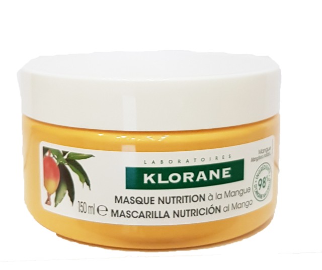 Klorane Mango Hair Mask Επανορθωτική Μάσκα Μαλλιών Mε Βούτυρο Μάνγκο 150ml