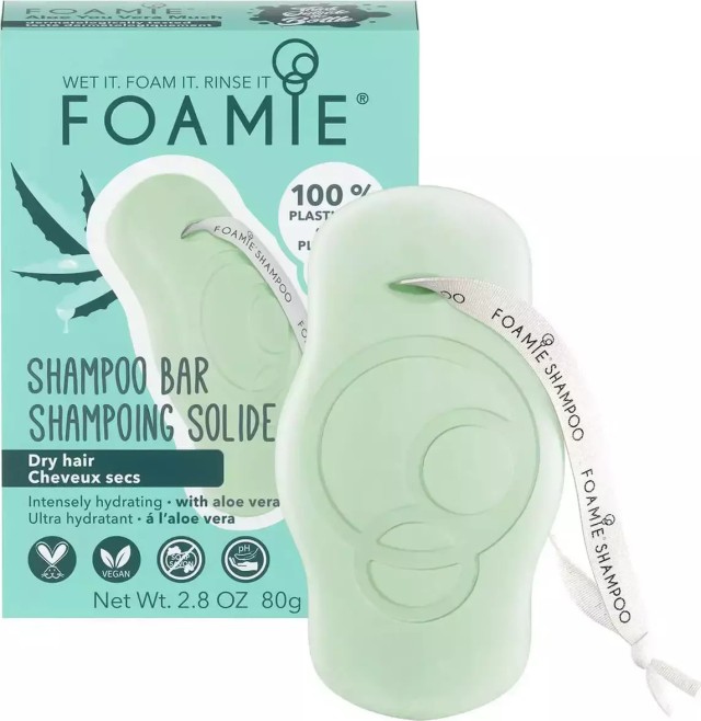 Foamie Shampoo Bar - Aloe Vera for Dry Hair - Σαμπουάν σε Μορφή Μπάρας για Ξηρά Μαλλιά με Αλόη Βέρα 80gr