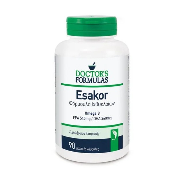 Doctors Formulas Esakor Φόρμουλα Ιχθυελαίων, 90 μαλακές κάψουλες