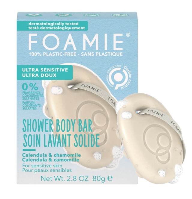 Foamie Body Bar Soft Seduction Ultra Sensitive Στερεό Αφρόλουτρο για Ευαίσθητη Επιδερμίδα, 80gr