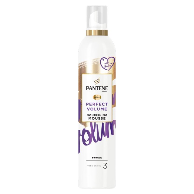 Pantene Pro-v Perfect Volume Nourishing Mousse Hold Level 3 Αφρός Για Τέλειο Όγκο & Προστασία Από Την Θερμότητα 200ml