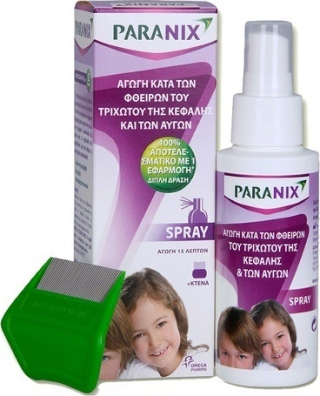 Paranix Αντιφθειρικό Λοσιόν & Χτενάκι σε Spray για Παιδιά 100ml