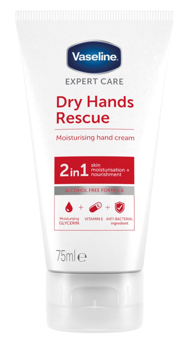 Vaseline Dry Hands Rescue Ενυδατική Κρέμα Χεριών 75ml