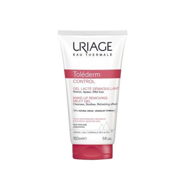 Uriage Tolederm Control Make-Up Removing Milky Gel Γαλάκτωμα Ντεμακιγιάζ 150ml